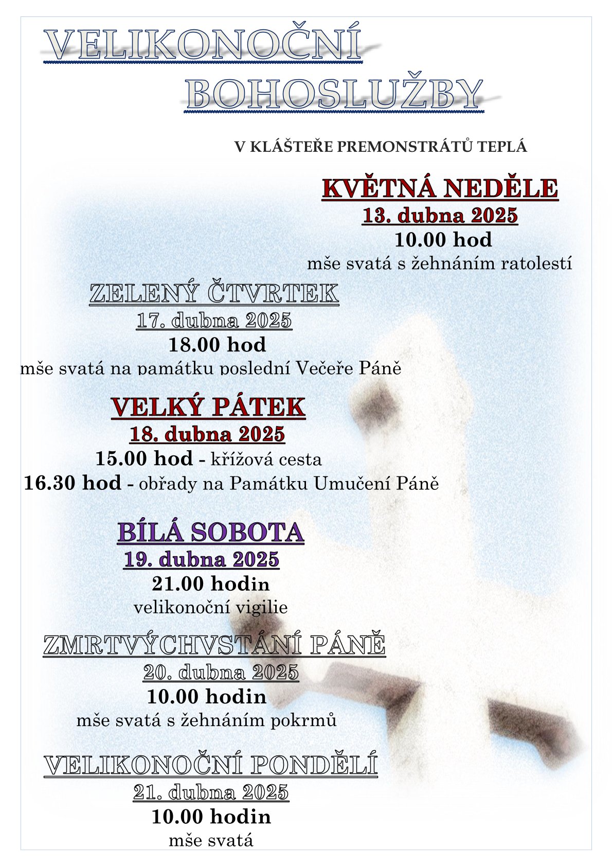 2025 Velikonocni bohosluzby web
