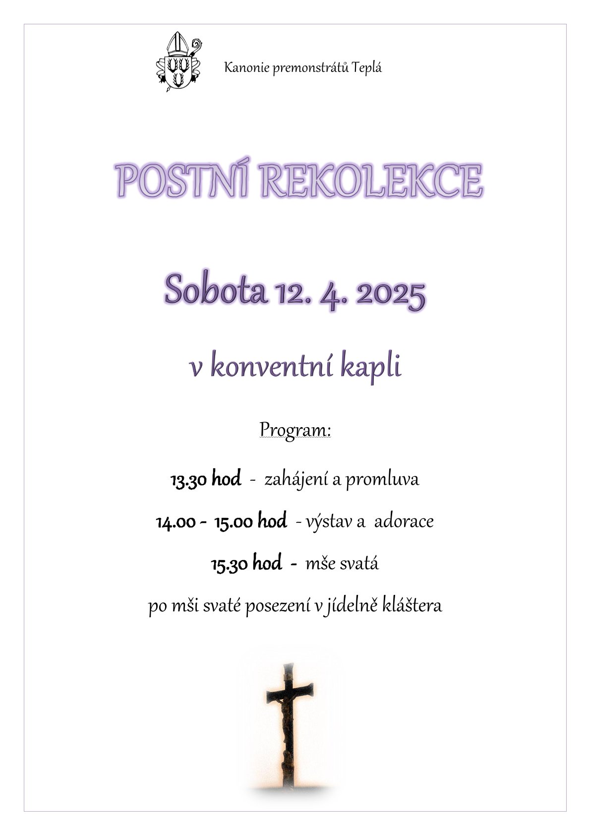 2025 postni rekolekce