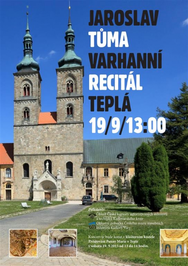 Varhann&iacute; recit&aacute;l Jaroslava Tůmy